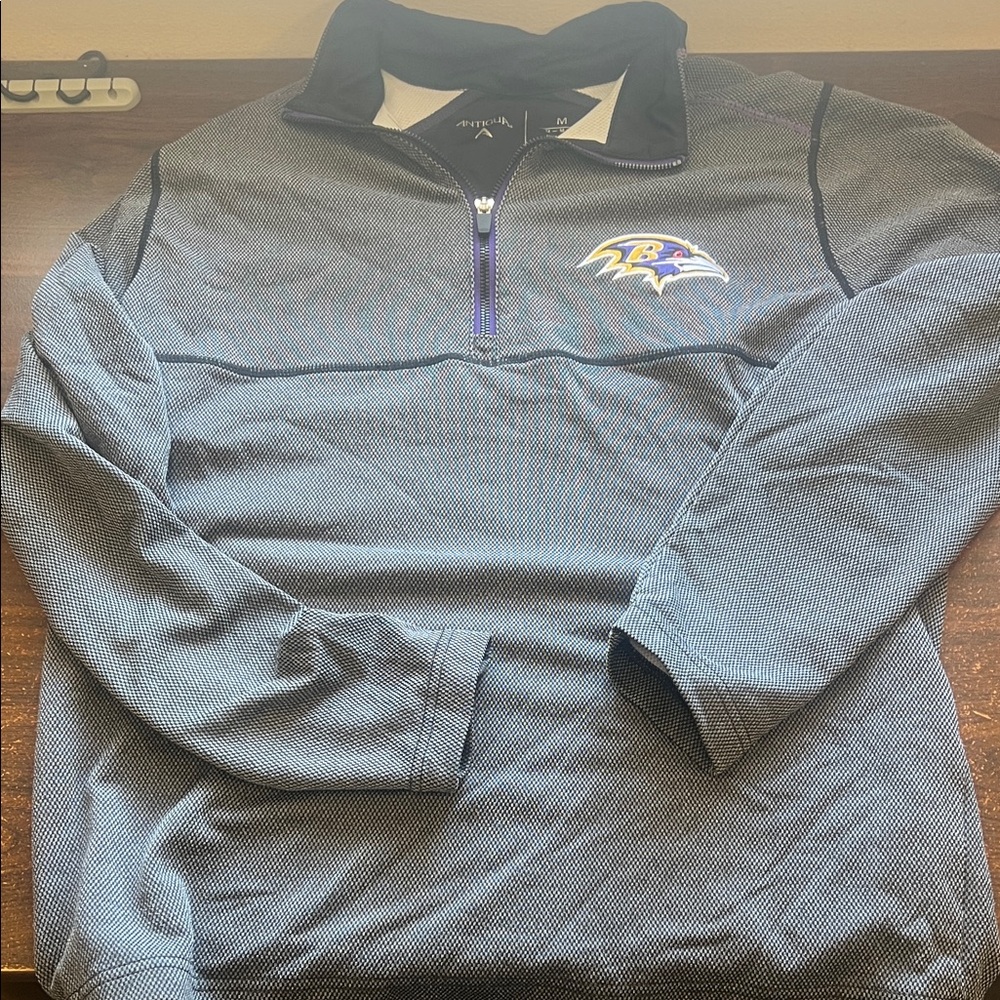 NFL Baltimore Ravens Black and Purple Pullover
